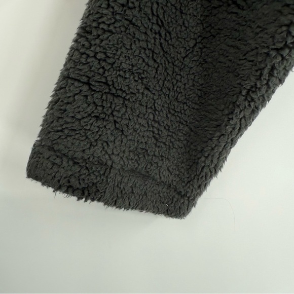 REI Co-Op Women’s Nook Cardigan Jacket Sherpa Fuzzy Teddy Size XS Gray Charcoal - Picture 7 of 9